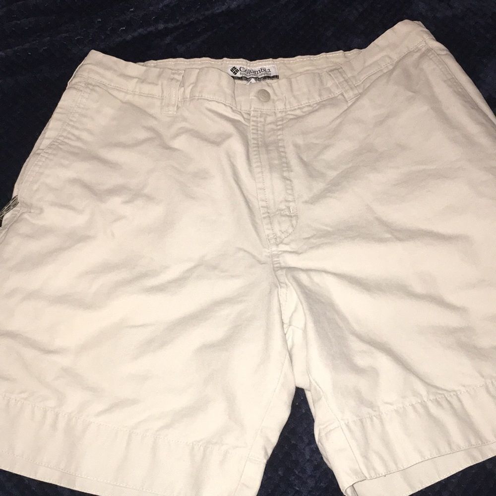 Columbia Mega Cargo Pocket Vintage Cotton Trail Hiking Fishing Boat 8” Shorts-L